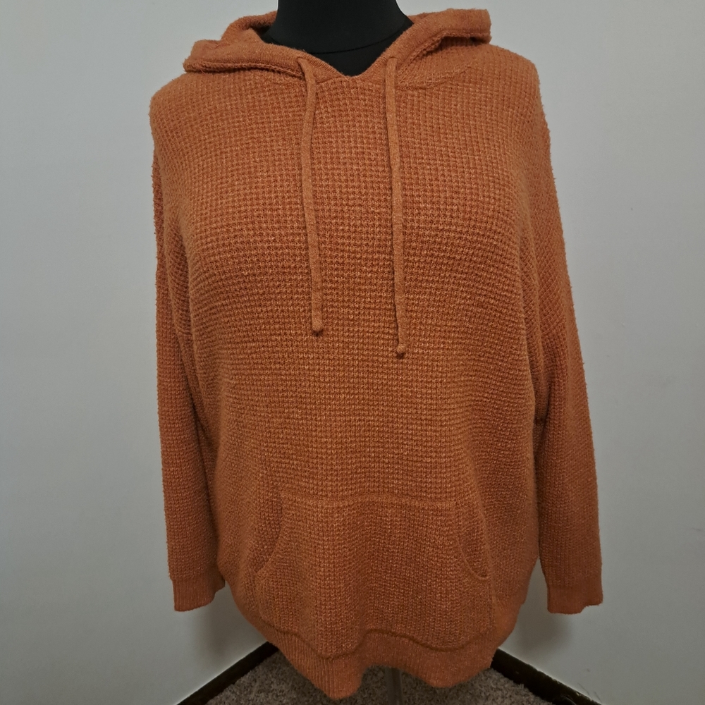 Natural XL Waffle Net Sweater